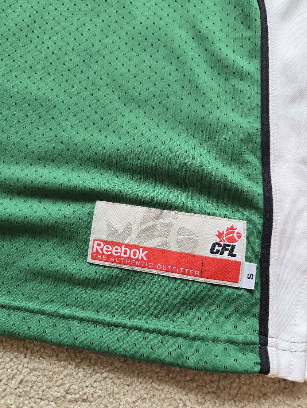 Reebok CFL Saskatchewan 89 GETZLAF Football Jersey Unisex Size Small - Picture 6 of 10